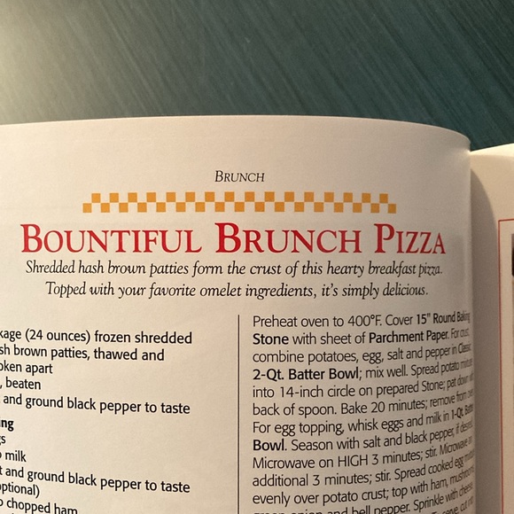 COOKBOOK PAMPERED CHEF STONEWARE EXCELLENT CONDITION - Picture 7 of 8